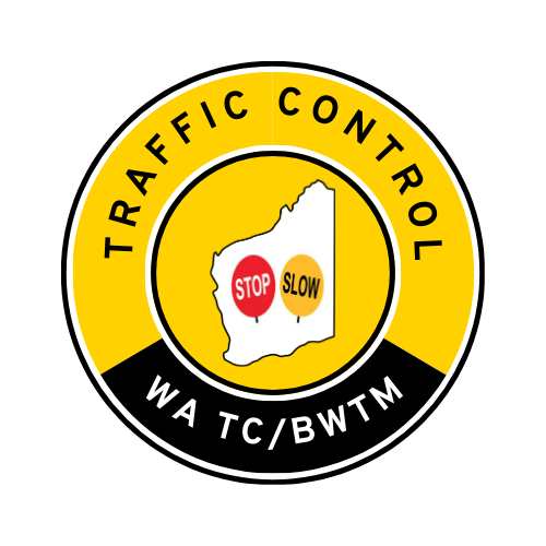 WA Traffic Control | TC, BWTM | Hard Hat Sticker | Stop/Slow | WA Yellow/Black