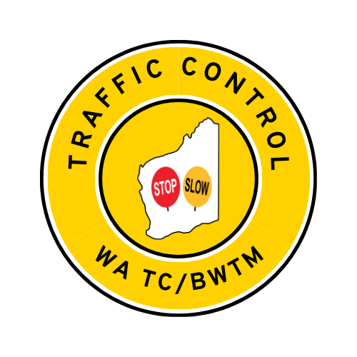 WA Traffic Control | TC, BWTM | Hard Hat Sticker | Stop/Slow | WA Yellow