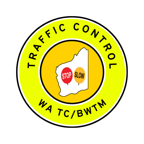 WA Traffic Control | TC, BWTM | Hard Hat Sticker | Stop/Slow | Yellow