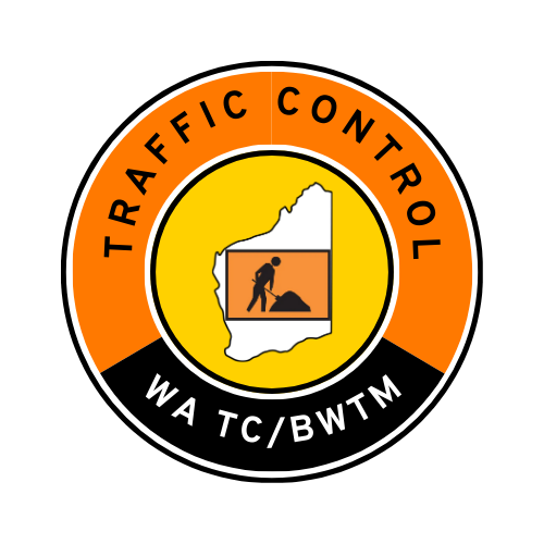 WA Traffic Control | TC, BWTM | Hard Hat Sticker | Road Worker | Orange/Black