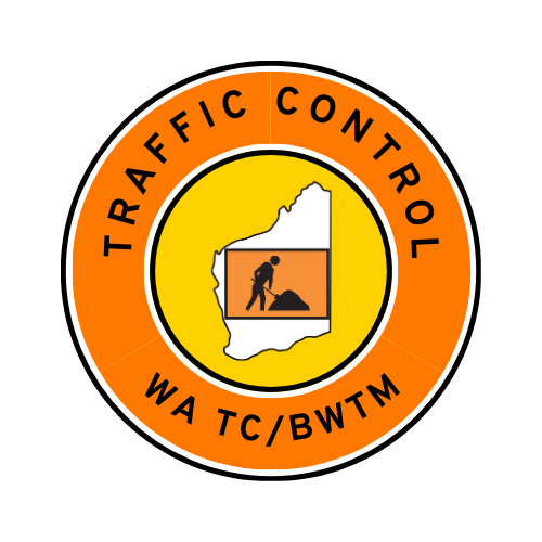 WA Traffic Control | TC, BWTM | Hard Hat Sticker | Road Worker | Orange